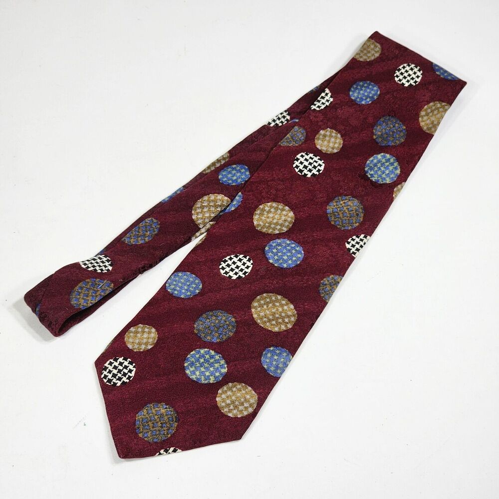Viaggio Tie Necktie Italian Silk Bordeaux and Syrah Wine Color Shades 4" x 57"